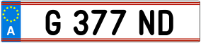 Trailer License Plate